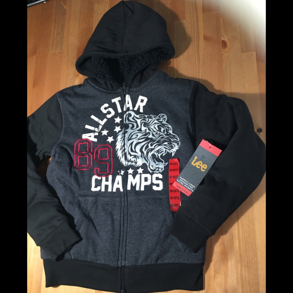 LEE Sherpa Lined Hoodie Size: M 10/12